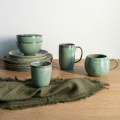 Reactive Glaze Ceramic Stoneware Dinner Set