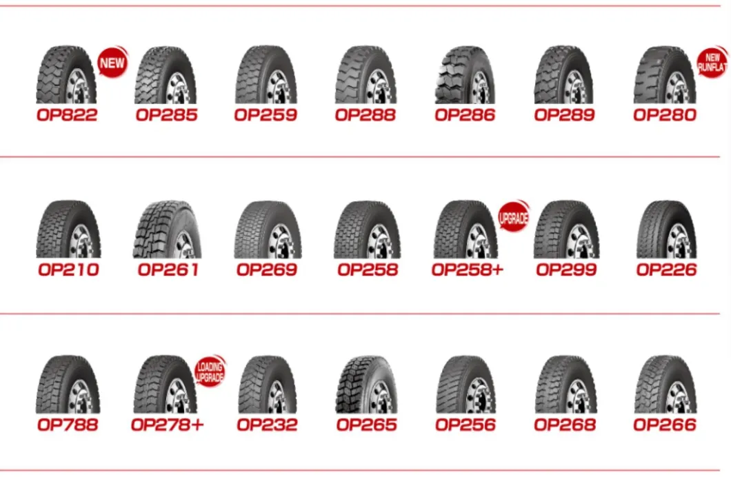 Opals High Quality All Steel Radial Truck Tire with 315/80r22.5 295/75 22.5 Tire