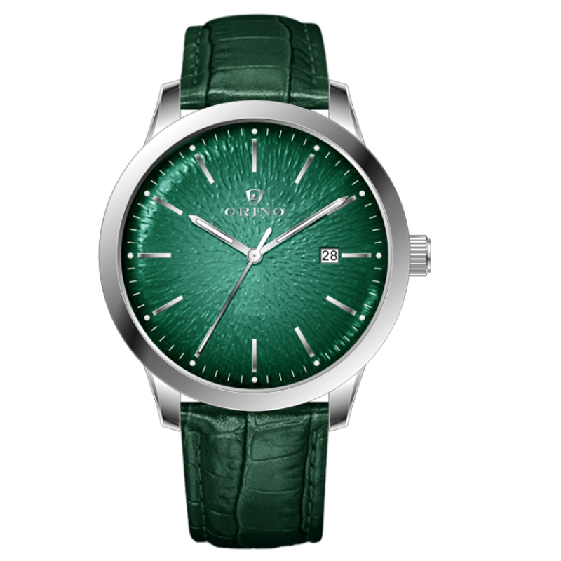 gebogene Zifferblattmänner Leder Uhren curved dial men leather watches