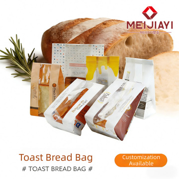 Cellophane wrapped toast bread bag
