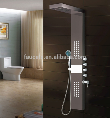 Modern Top Quality Black Stainless Steel Shower Panel