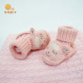 100% coton rose Crochet bébé filles chaussures