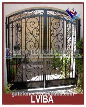 backyard iron gate and iron fancy gates & iron gates models