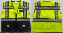 High visibility biocolor security vest special design
