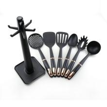 6 pcs Nylon kitchen utensil set with holder