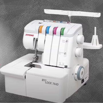 Janome 744D Serger/Overlocker Threading Guide