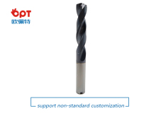 Carbide indexable brad point twist drills for steel