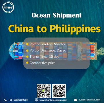 Shantou Port Ocean Freight Shipping to Davao