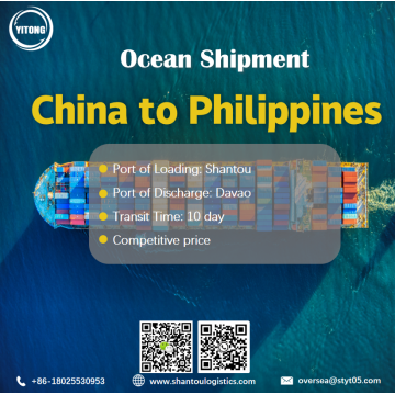 Spedizione merci di Shantou Port Ocean a Davao