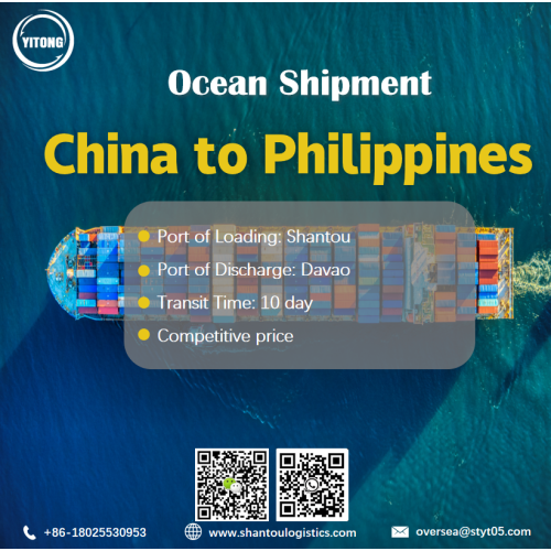 Shantou Port Ocean Freight Shipping para Davao
