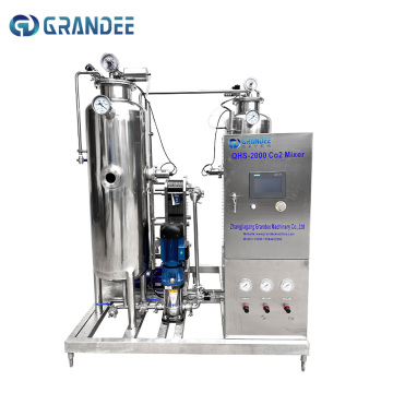 Soda Water Making Machine - 1000L to 1500L/hr Carbonated Beverage Mixer