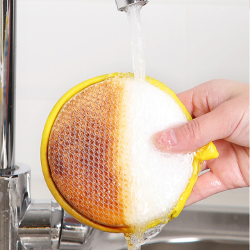 Non-Scratch Double Bamboo Washing Sponges Pad