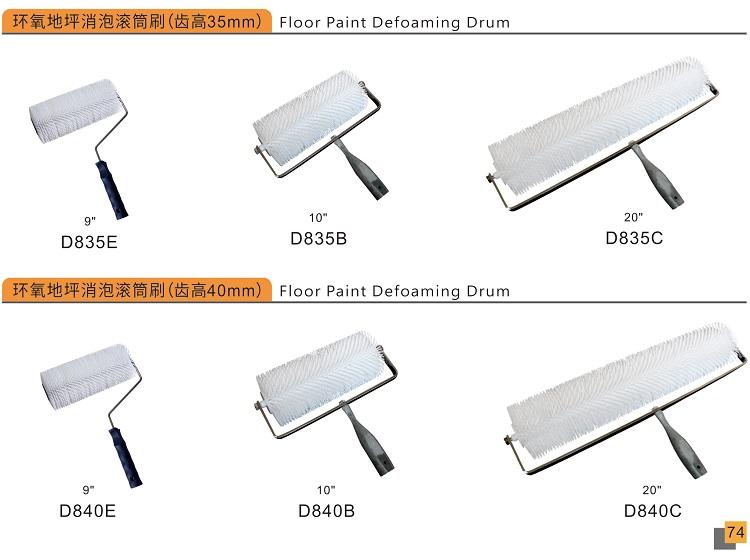 Outils de peinture au sol peinture murale dédoubraillé pour le rollon pour époxy au sol