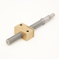 Tornillo de avance Tr16x3 de acero inoxidable