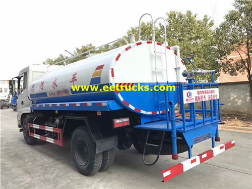 8500L 4x2 دونغفنغ شاحنات صهريج لنقل المياه