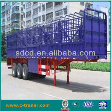 40t fence semi trailer for trucks and trailers,fence truck trailer double decks