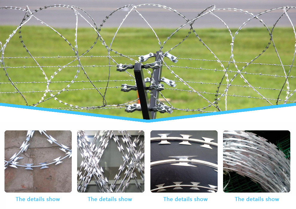 high quality cheap types welded galvanized razor wire for sale