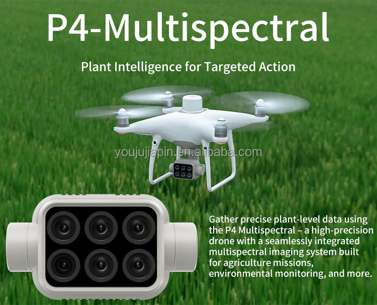 P4 Multispectral Phantom 4 Multispectral a high-precision drone for agriculture missions environmental monitoring etc