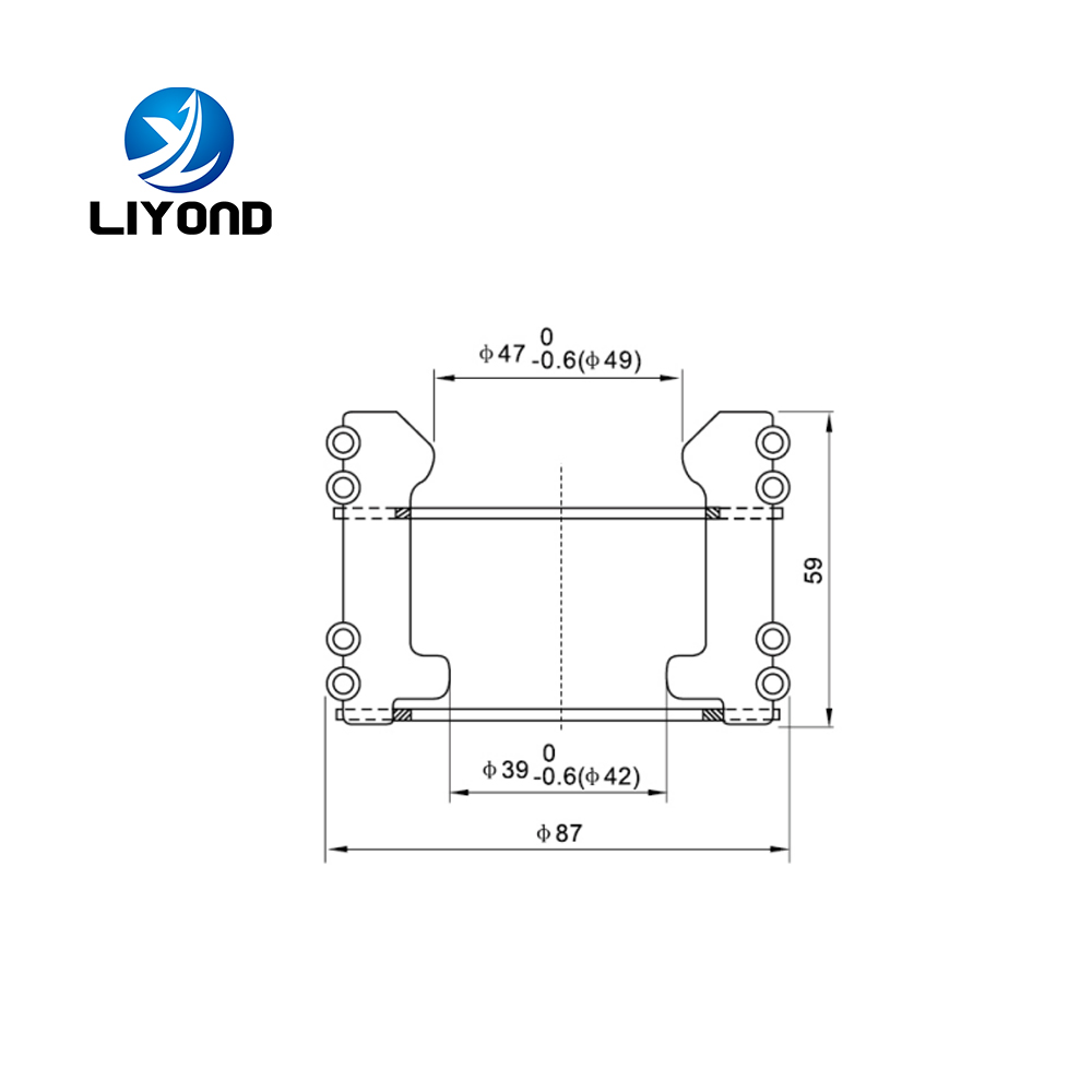 1600A high voltage red copper electrical contacts