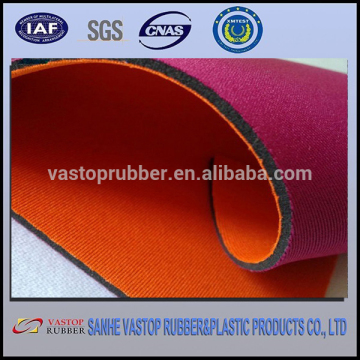 SGS Coloured Neoprene Double Lined Textile Fabric Sheets