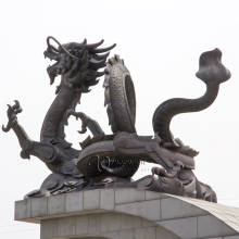 Chinese style bronze dragon sculpture life size dragon statues