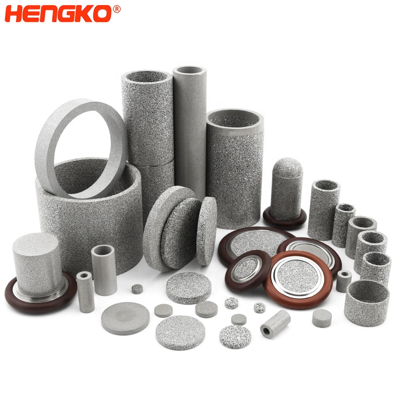 HENGKO direct sales 0.2 10 20 micron sintering stainless steel  metal SS 304/316L  porosity filter for liquid filtration system