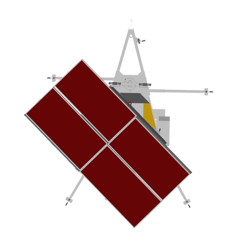 9 meter hybrid solar light tower