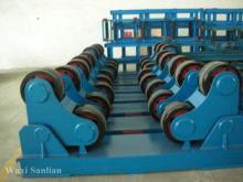 Blue Self Aligning Tank Turning Rolls / VFD Adjustable Pipe