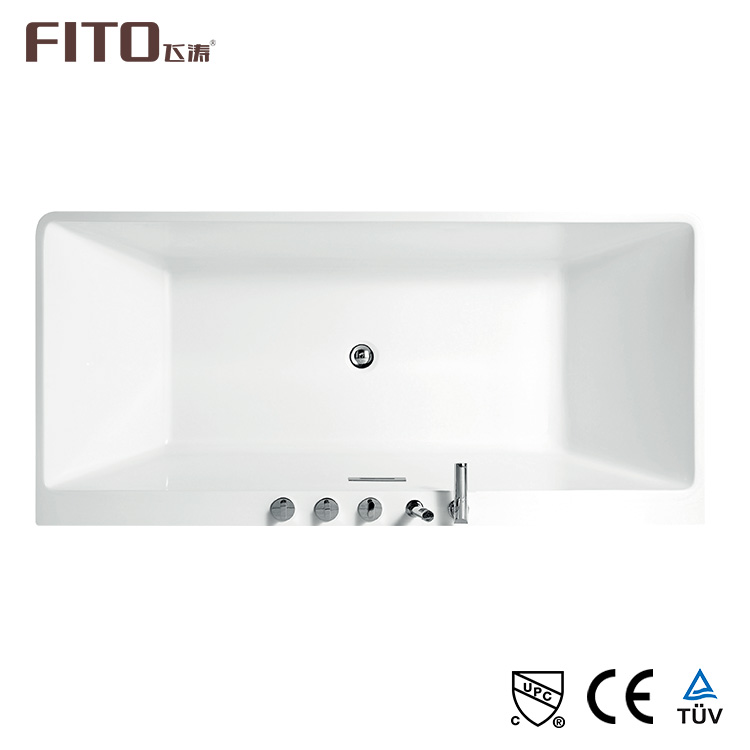 Modern style square freestanding used acrylic bathroom bathtubs