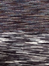 Poly Space Dye Color Silk Span Double Jersey