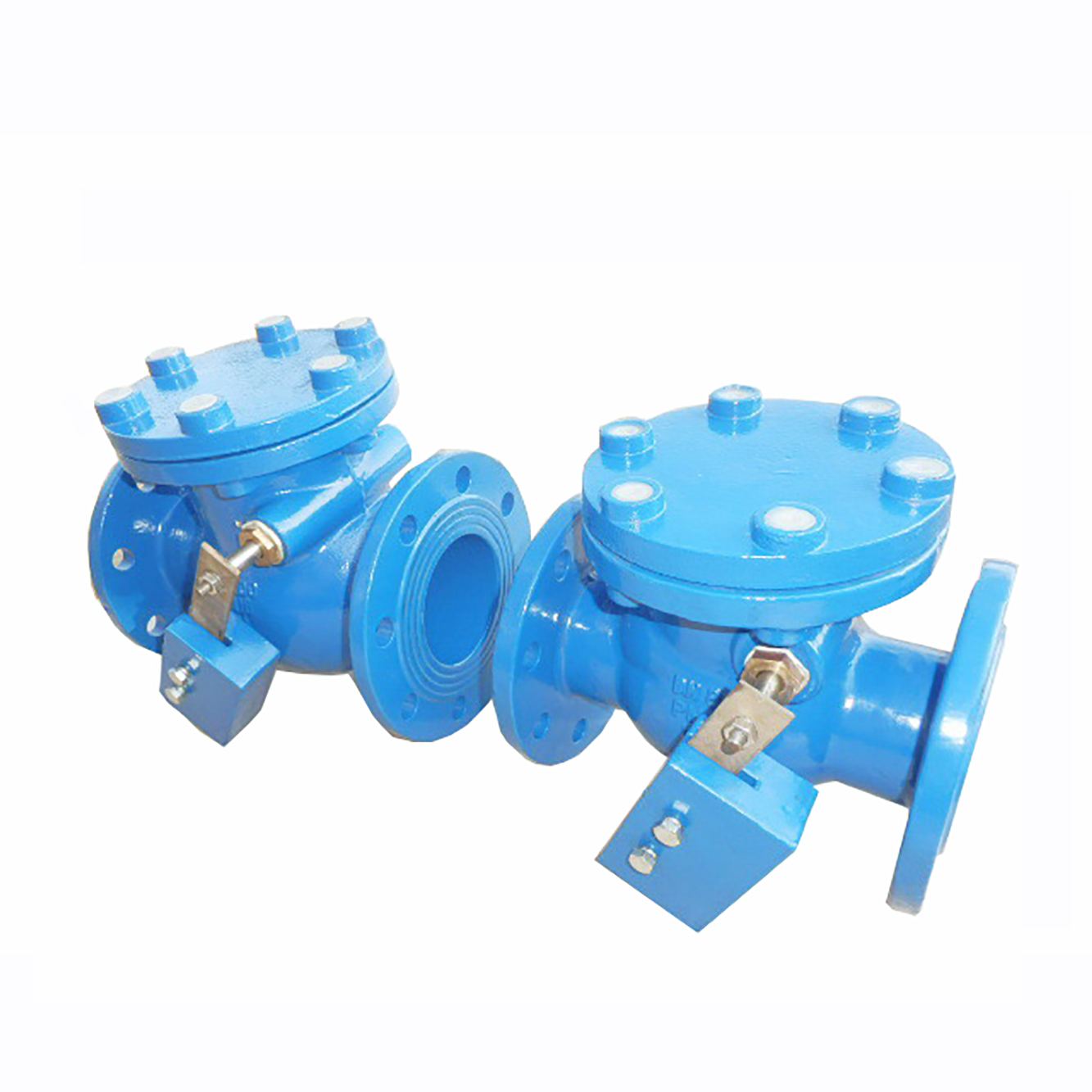 DIN PN16 Ductile iron Resilient Sealing Swing Check Valve With Weight