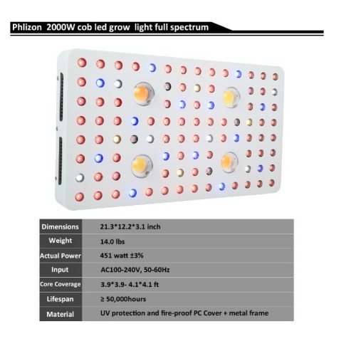 450w Led 원예 재배를위한 조명 성장