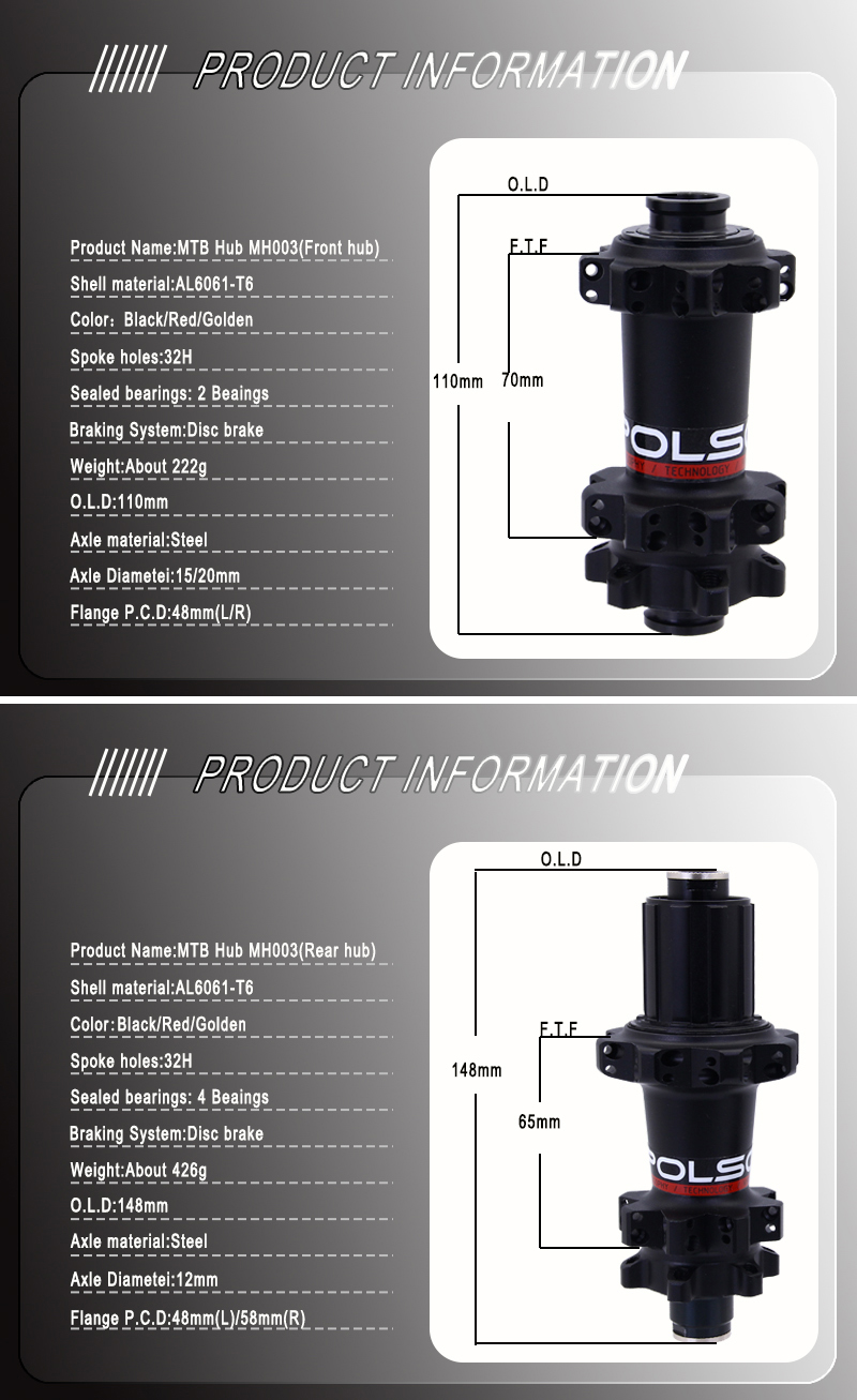 2bearings mtb hub