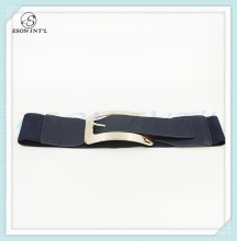 2015 New Style Blue Leather Elastic Belt, Ladies Personalized Leather Belt