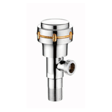 Válvula angular SS304 de acessórios para banheiro água fria prata