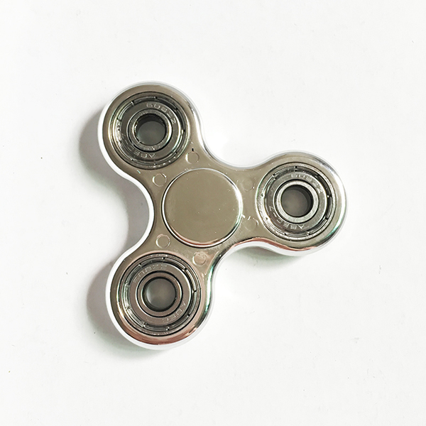 metallic hand spinner