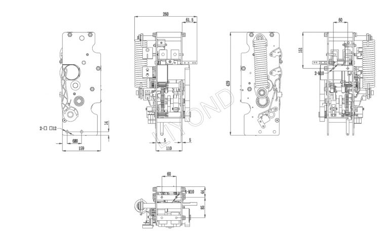 VSG Integrated Unit Spring Operating Mechanism for VCB 12KV/24KV