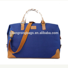 Fashion Travel Bag With Leather Trim for Mens