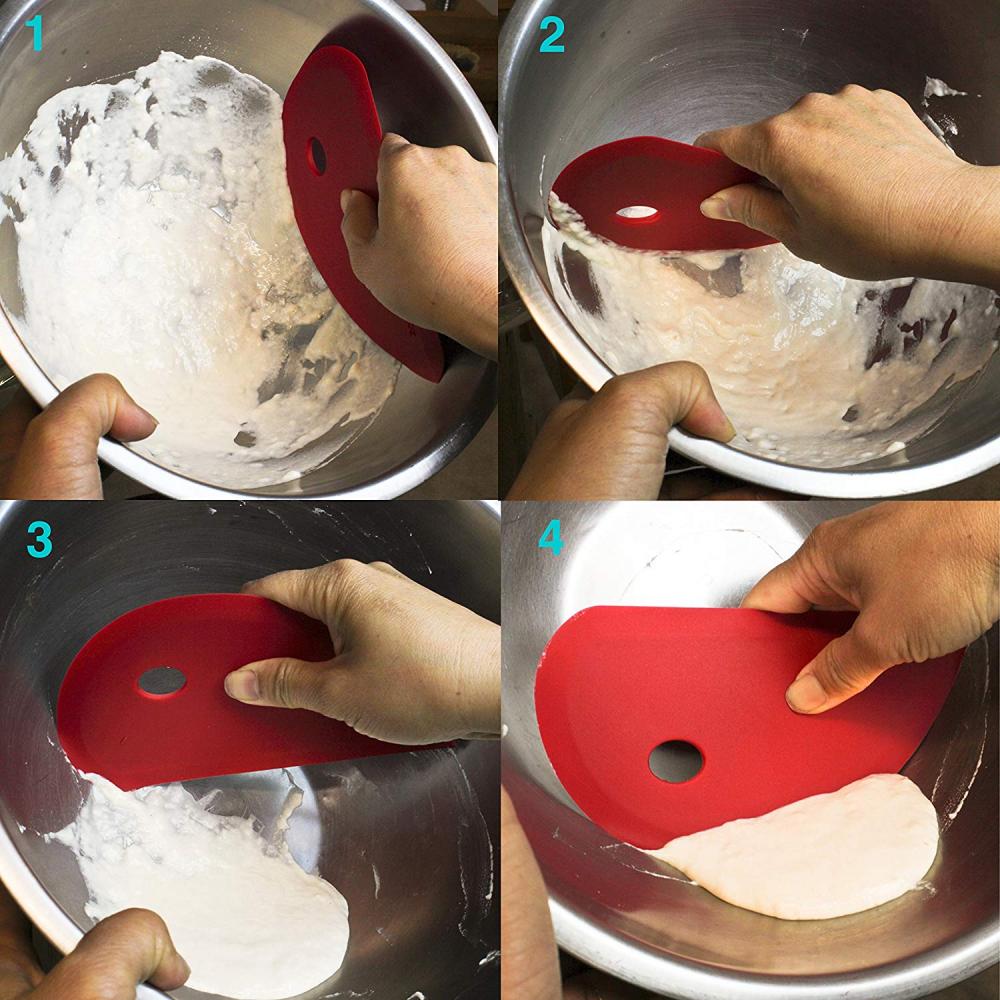 Multi-Purpose Silicone Cream Dough Bowl Scraper