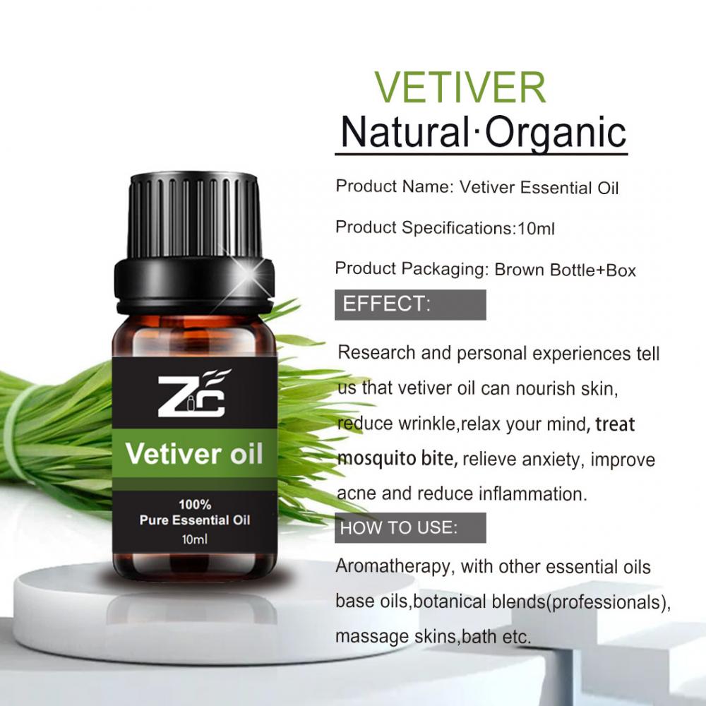 Vetiver muhimu mafuta wingi bei aromatherapy grade manukato