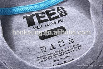 Fashion cheap heat transfer care label plastisol for garments