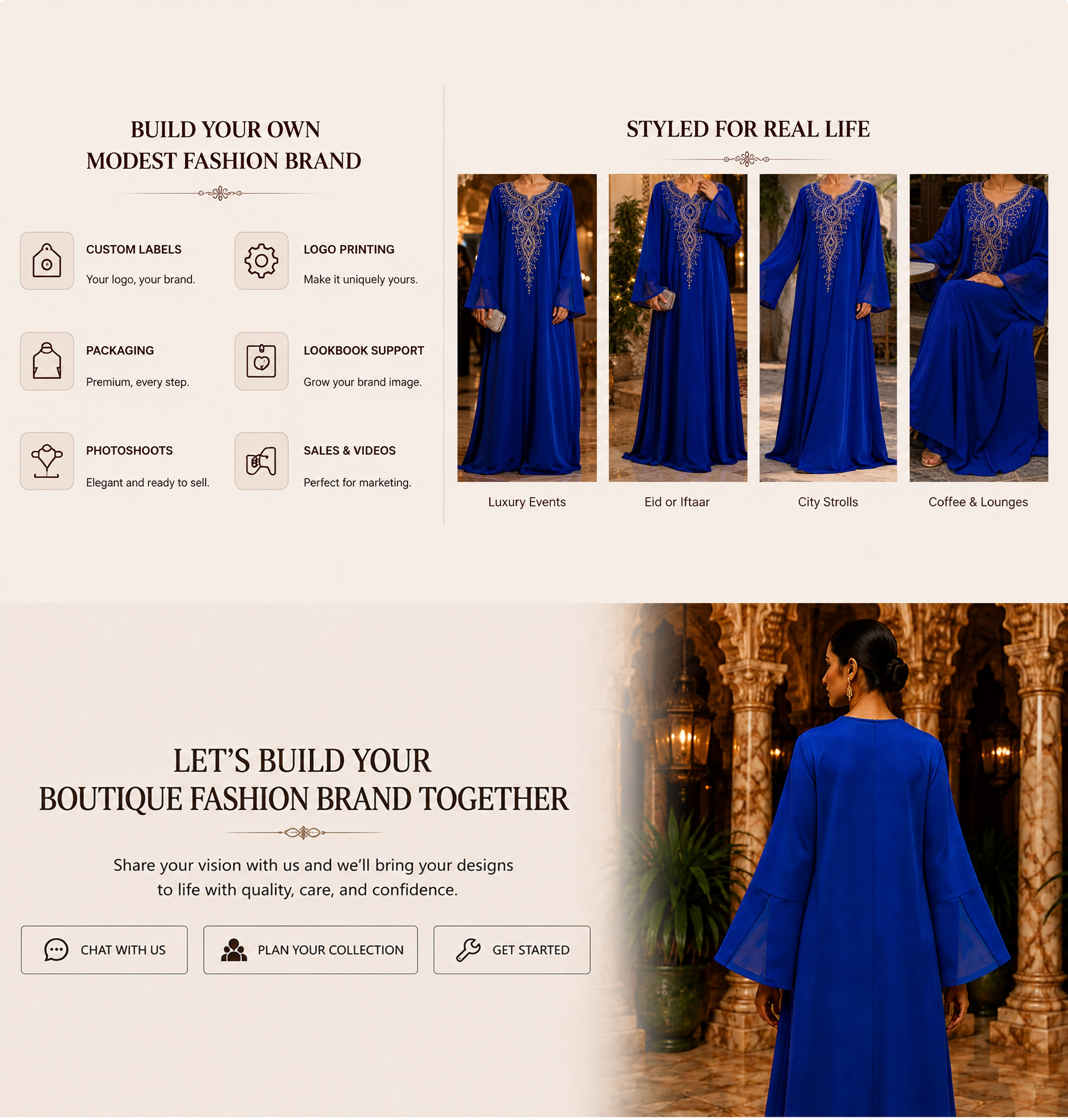 آستین فلر دوزی آبی سلطنتی abaya pri royal blue embroidered flare sleeve abaya pri