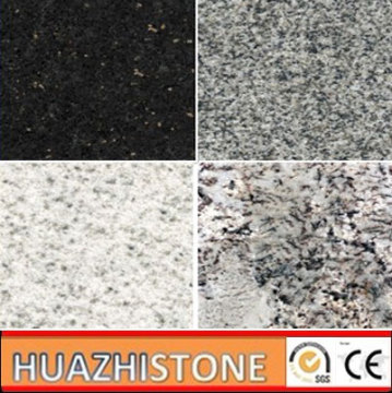 On Sale Polished Black Grey White Granite Stone