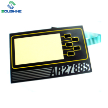 Large window size PET circuit membrane switch