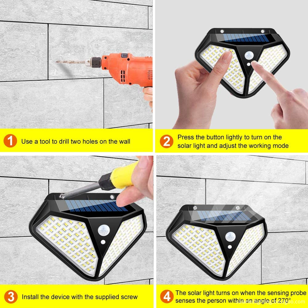 Resilient Solar-Powered Motion Sensor Exterior Lamp