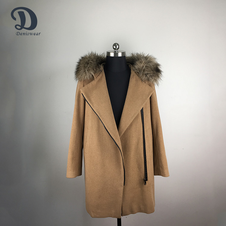 Beautiful appearance stylish female winter wool women coat