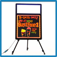 High quality outdoor acrylic panel led illuminated writing board hanging board