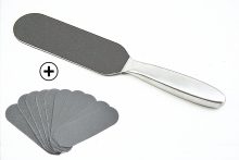 Metal foot file corns on feet treatment