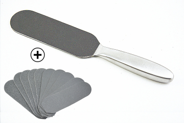 Metal foot file corns on feet treatment