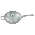 Wok en acier inoxydable 3 plis